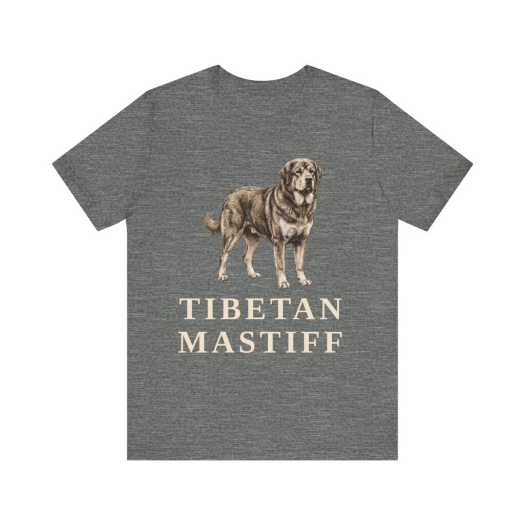 Tibetan Mastiff Lover Shirt, Vintage Dog Sketch Tee, Dog Lover Gift