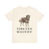 Tibetan Mastiff Lover Shirt, Vintage Dog Sketch Tee, Dog Lover Gift