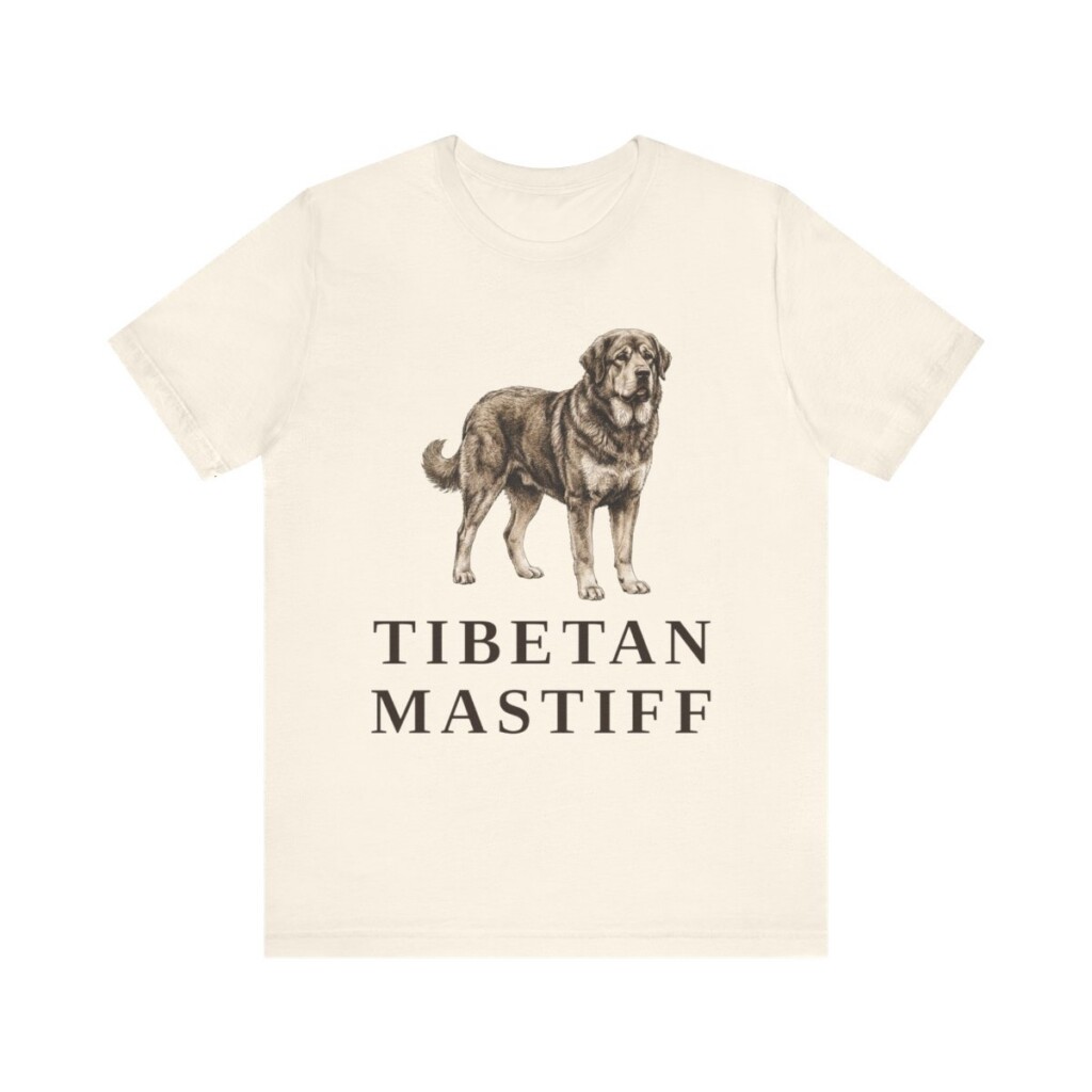 Tibetan Mastiff Lover Shirt, Vintage Dog Sketch Tee, Dog Lover Gift
