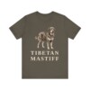 Tibetan Mastiff Lover Shirt, Vintage Dog Sketch Tee, Dog Lover Gift