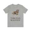 Tibetan Mastiff Lover Shirt, Vintage Dog Sketch Tee, Dog Lover Gift