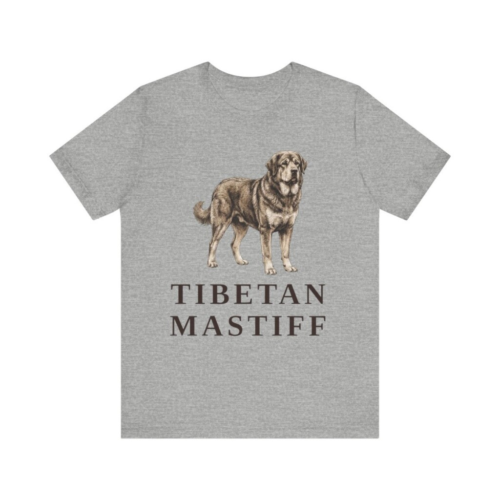 Tibetan Mastiff Lover Shirt, Vintage Dog Sketch Tee, Dog Lover Gift