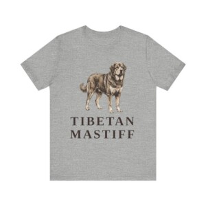 Tibetan Mastiff Lover Shirt, Vintage Dog Sketch Tee, Dog Lover Gift