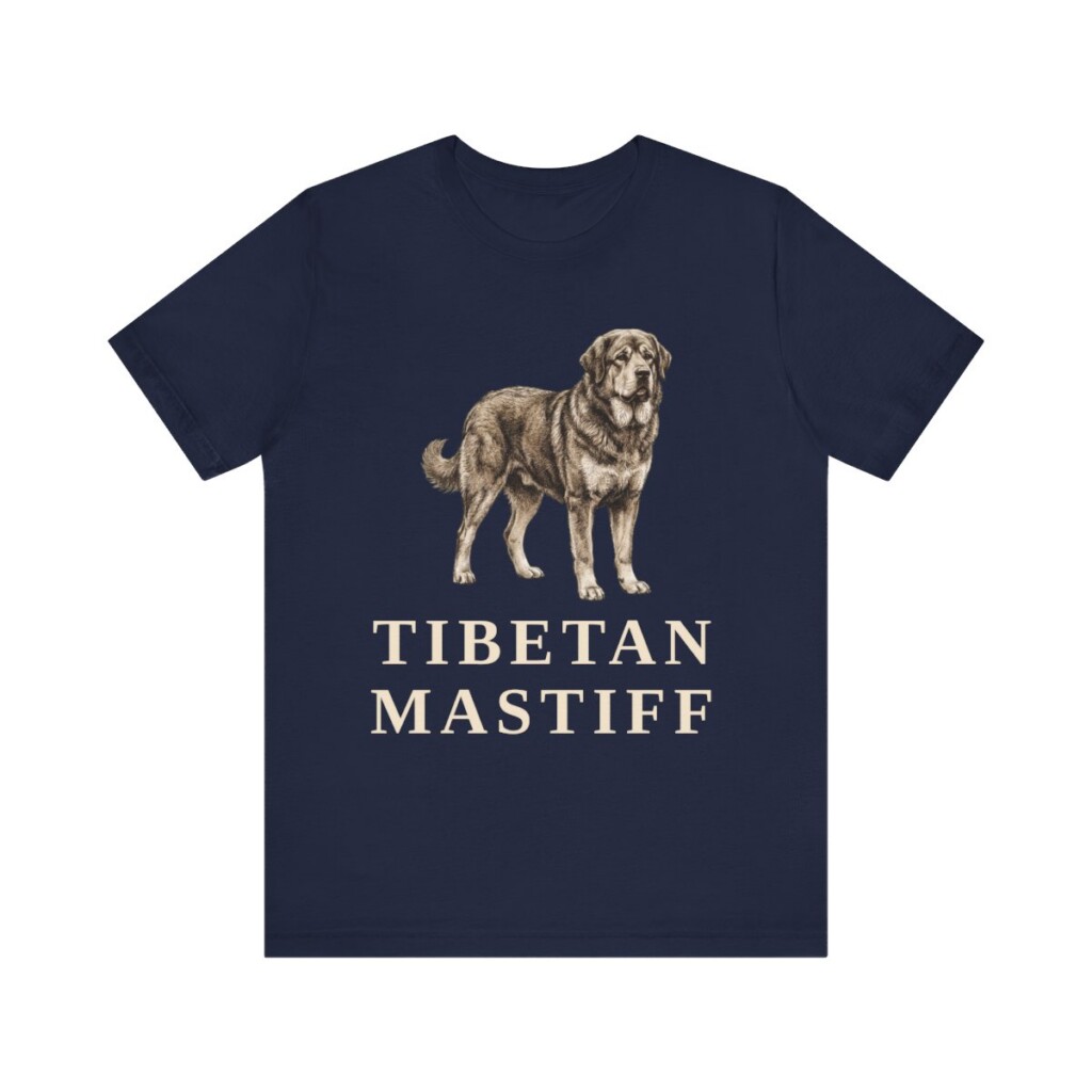 Tibetan Mastiff Lover Shirt, Vintage Dog Sketch Tee, Dog Lover Gift