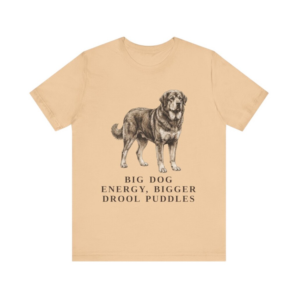 Tibetan Mastiff Humor Shirt, Vintage Dog Sketch Tee, Dog Humor Gift
