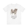 Tibetan Spaniel Dad Shirt, Vintage Dog Sketch Tee, Dog Dad Gift