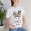 Tibetan Spaniel Dad Shirt, Vintage Dog Sketch Tee, Dog Dad Gift