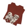 Tibetan Spaniel Mom Shirt, Vintage Dog Sketch Tee, Dog Mom Gift