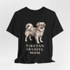 Tibetan Spaniel Mom Shirt, Vintage Dog Sketch Tee, Dog Mom Gift
