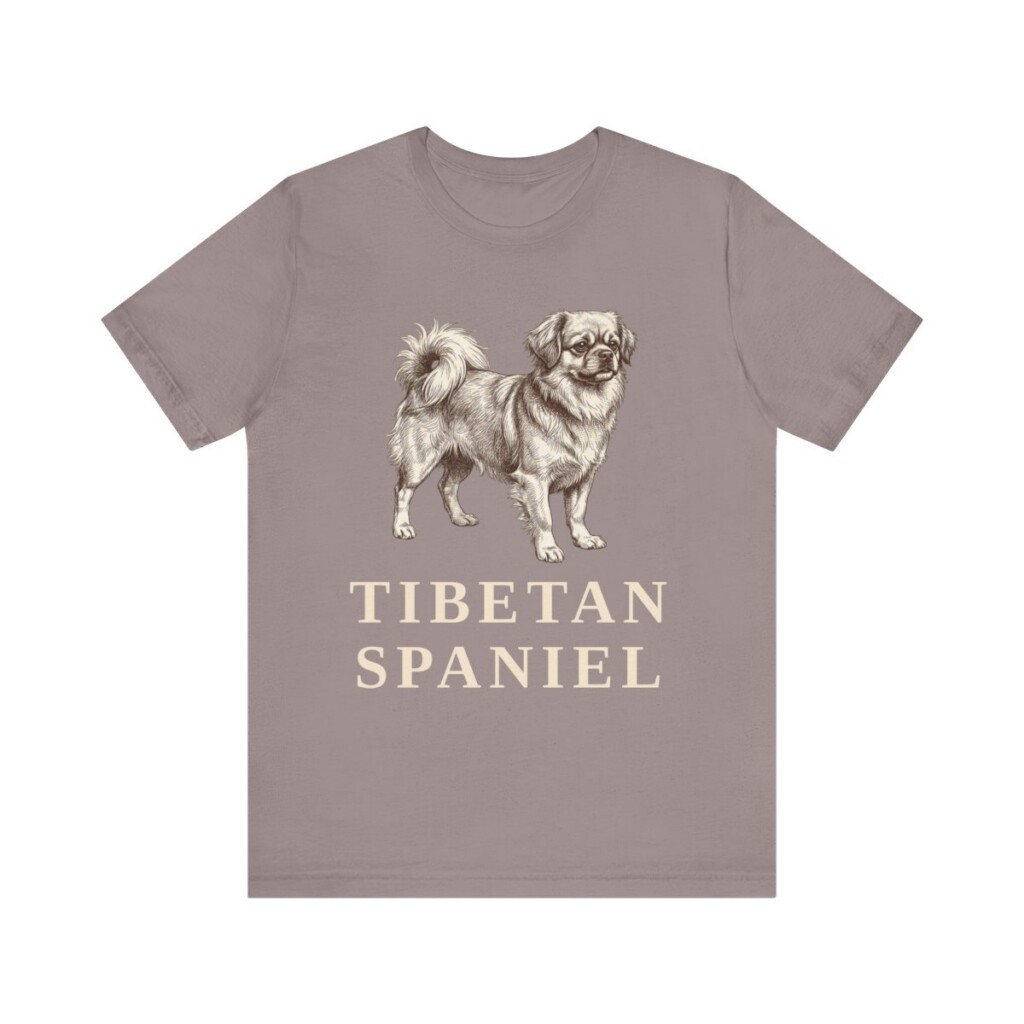 Tibetan Spaniel Lover Shirt, Vintage Dog Sketch Tee, Dog Lover Gift
