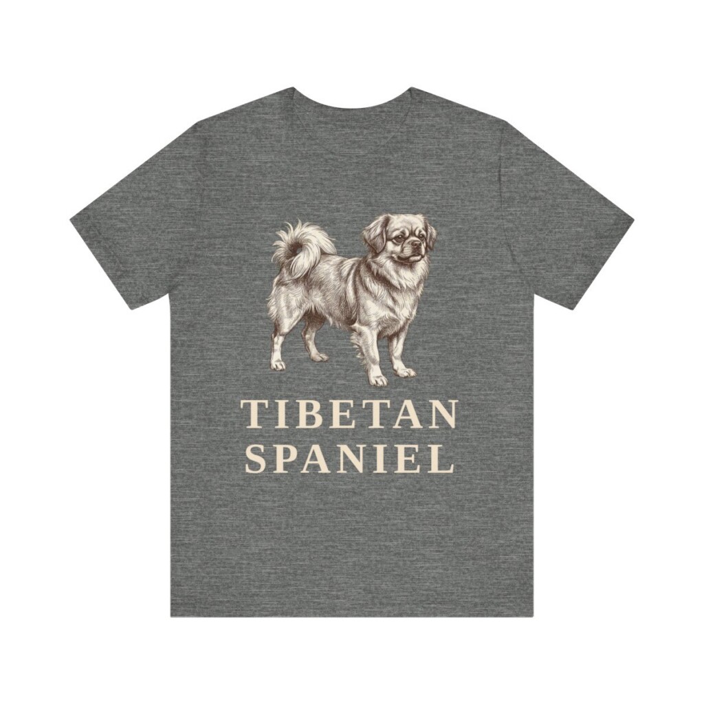 Tibetan Spaniel Lover Shirt, Vintage Dog Sketch Tee, Dog Lover Gift
