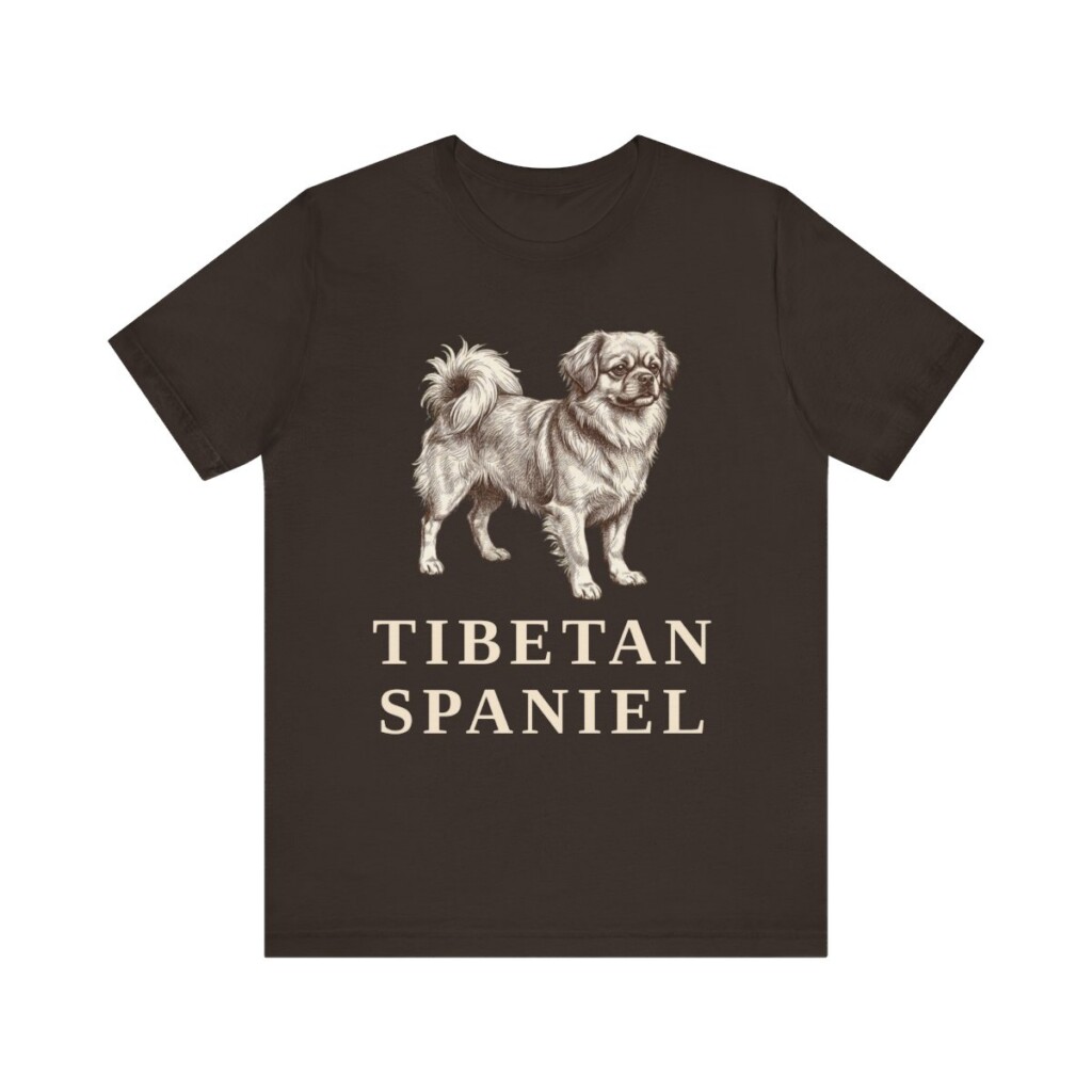 Tibetan Spaniel Lover Shirt, Vintage Dog Sketch Tee, Dog Lover Gift