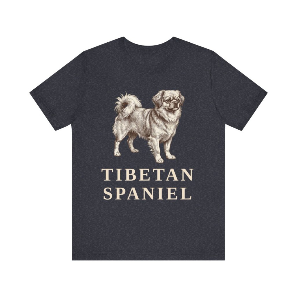 Tibetan Spaniel Lover Shirt, Vintage Dog Sketch Tee, Dog Lover Gift