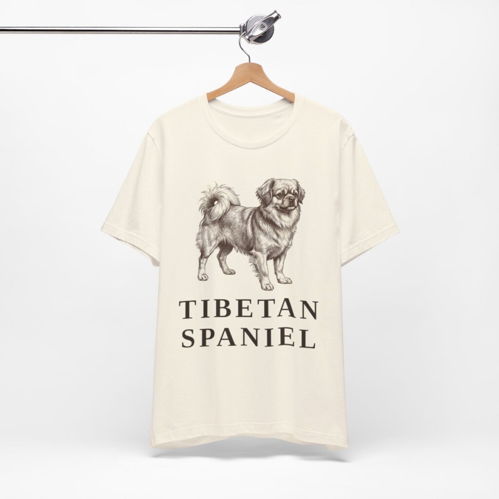Tibetan Spaniel Lover Shirt, Vintage Dog Sketch Tee, Dog Lover Gift