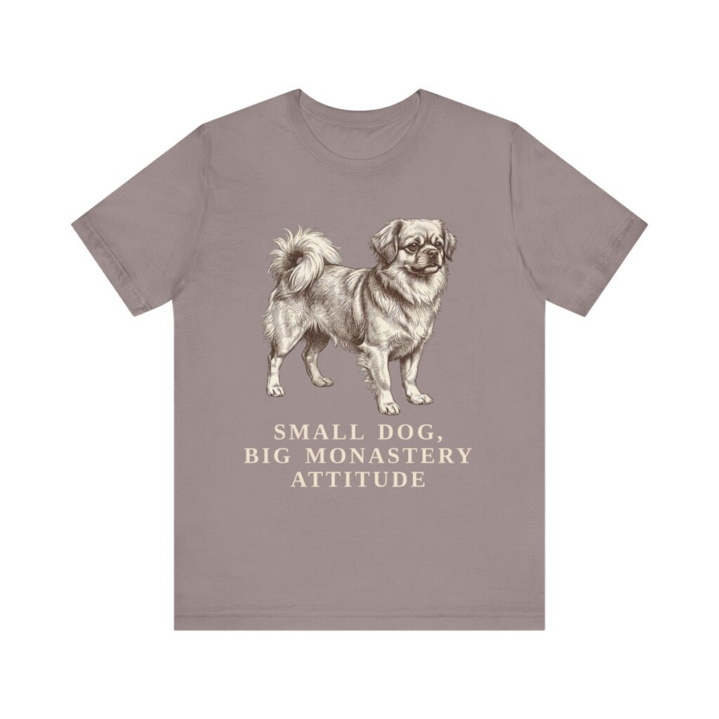 Tibetan Spaniel Humor Shirt, Vintage Dog Sketch Tee, Dog Humor Gift