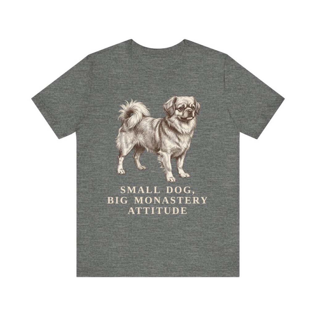 Tibetan Spaniel Humor Shirt, Vintage Dog Sketch Tee, Dog Humor Gift