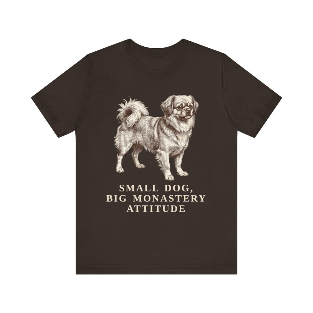 Tibetan Spaniel Humor Shirt, Vintage Dog Sketch Tee, Dog Humor Gift