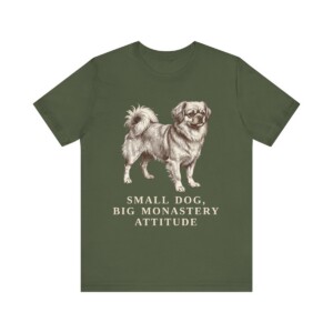 Tibetan Spaniel Humor Shirt, Vintage Dog Sketch Tee, Dog Humor Gift