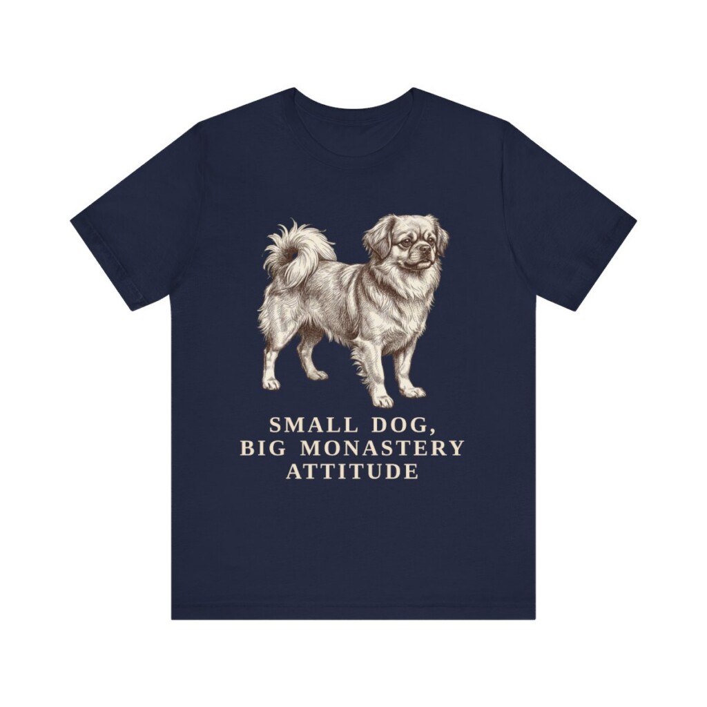 Tibetan Spaniel Humor Shirt, Vintage Dog Sketch Tee, Dog Humor Gift