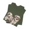 Tibetan Spaniel Humor Shirt, Vintage Dog Sketch Tee, Dog Humor Gift