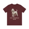 Toy Poodle Dad Shirt, Vintage Dog Sketch Tee, Dog Dad Gift