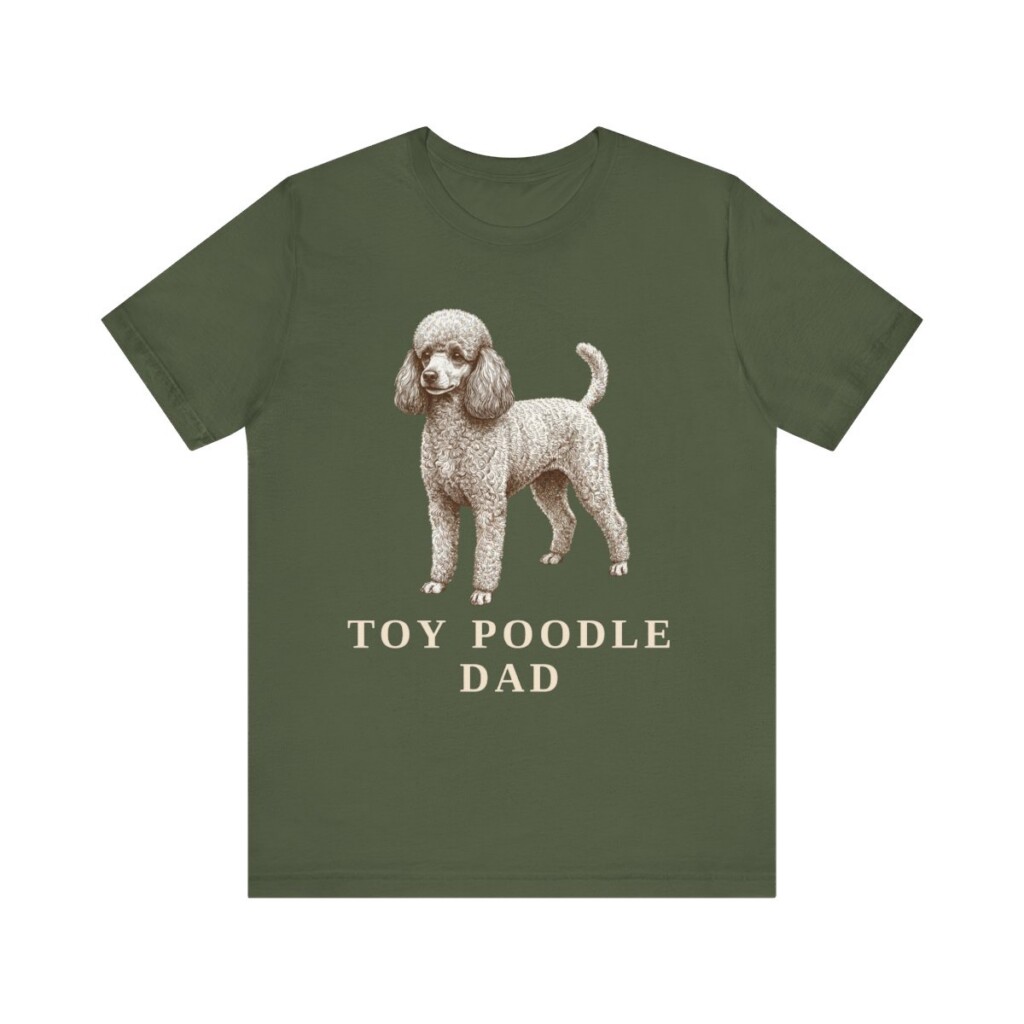 Toy Poodle Dad Shirt, Vintage Dog Sketch Tee, Dog Dad Gift