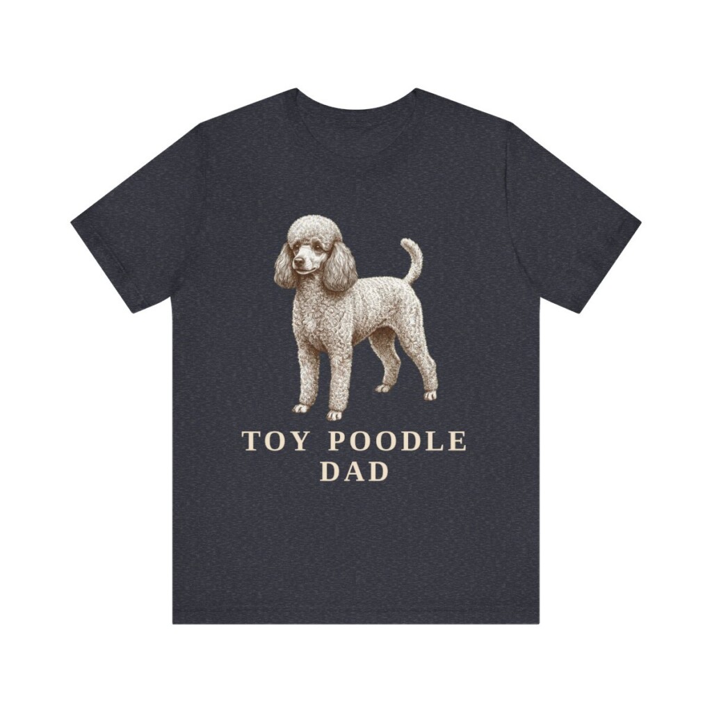 Toy Poodle Dad Shirt, Vintage Dog Sketch Tee, Dog Dad Gift