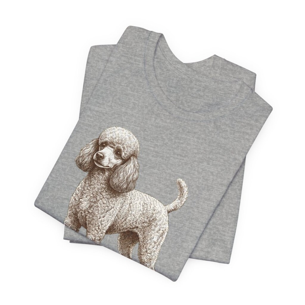 Toy Poodle Dad Shirt, Vintage Dog Sketch Tee, Dog Dad Gift