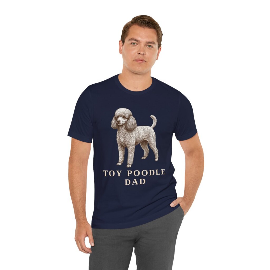 Toy Poodle Dad Shirt, Vintage Dog Sketch Tee, Dog Dad Gift