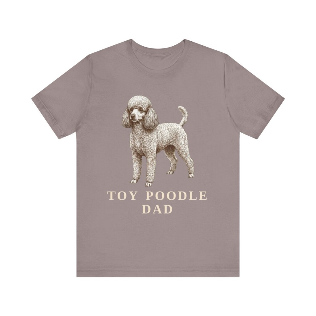 Toy Poodle Dad Shirt, Vintage Dog Sketch Tee, Dog Dad Gift