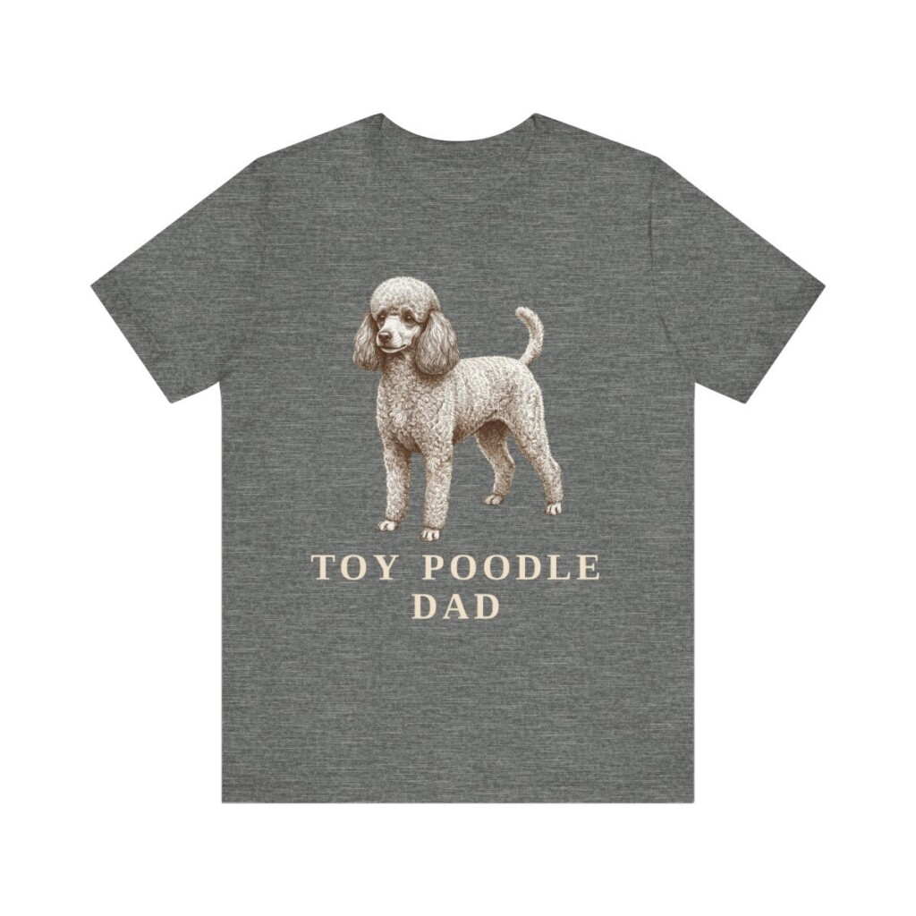 Toy Poodle Dad Shirt, Vintage Dog Sketch Tee, Dog Dad Gift