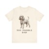 Toy Poodle Dad Shirt, Vintage Dog Sketch Tee, Dog Dad Gift