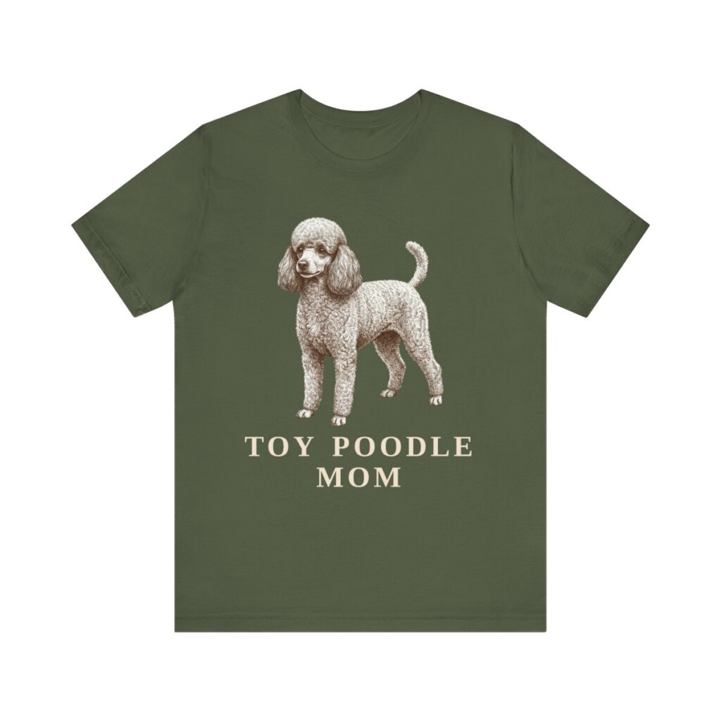 Toy Poodle Mom Shirt, Vintage Dog Sketch Tee, Dog Mom Gift