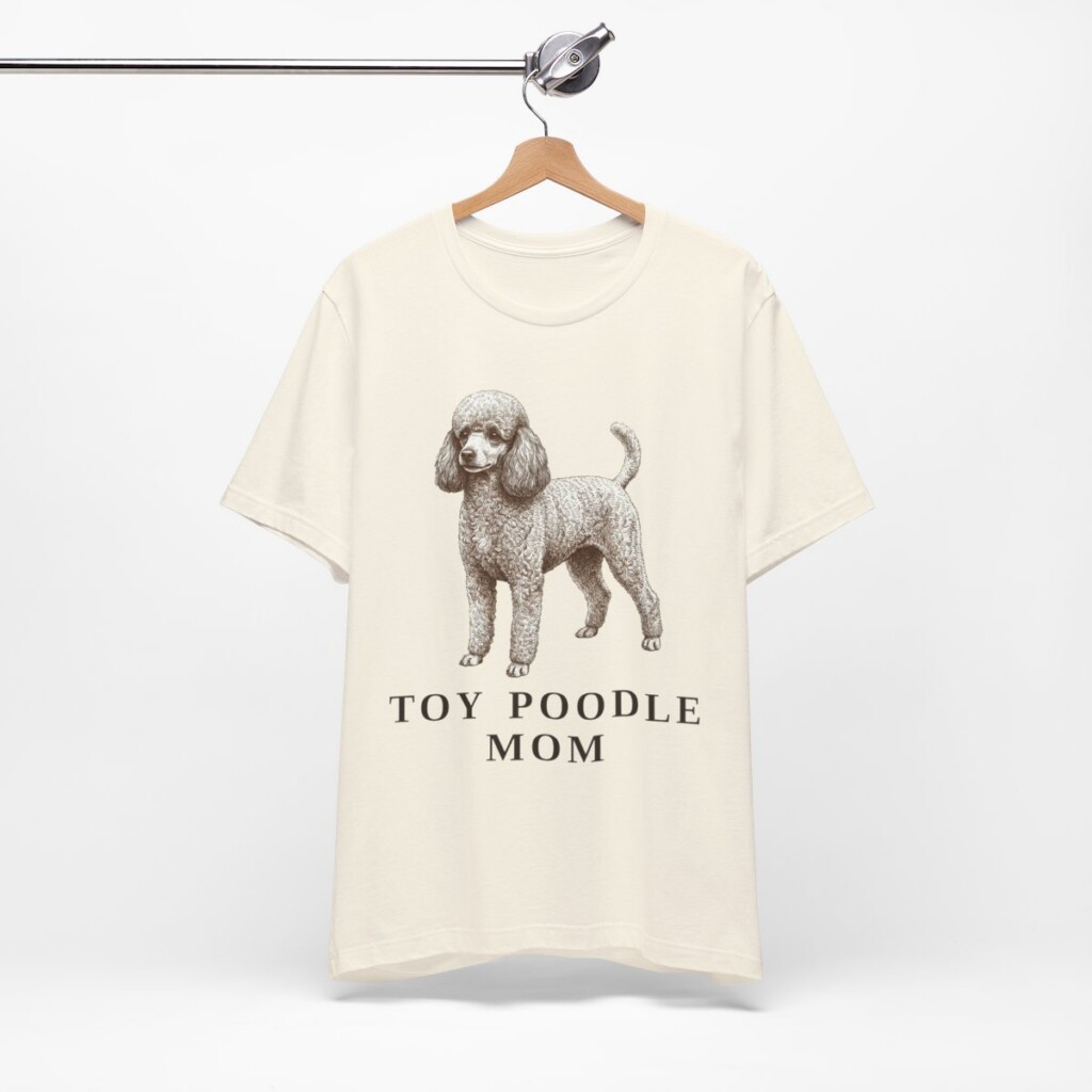 Toy Poodle Mom Shirt, Vintage Dog Sketch Tee, Dog Mom Gift