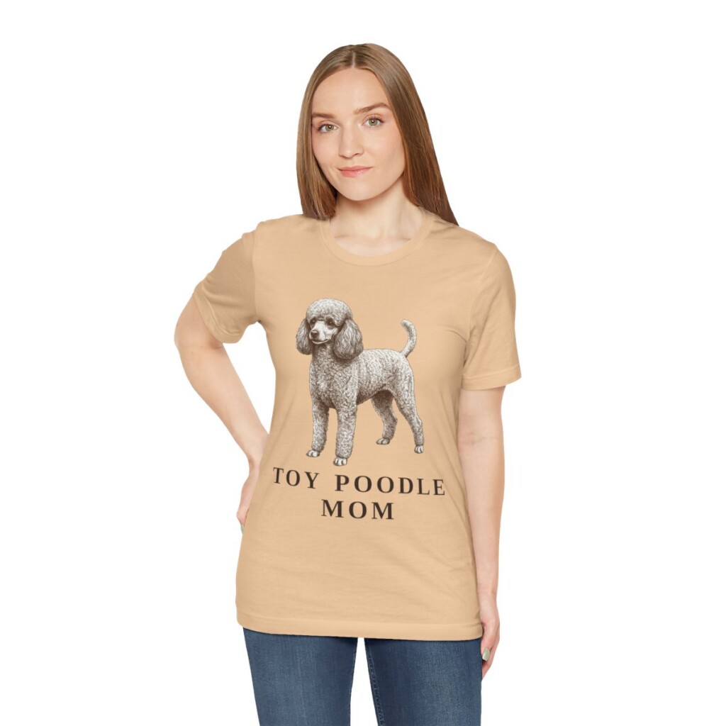 Toy Poodle Mom Shirt, Vintage Dog Sketch Tee, Dog Mom Gift