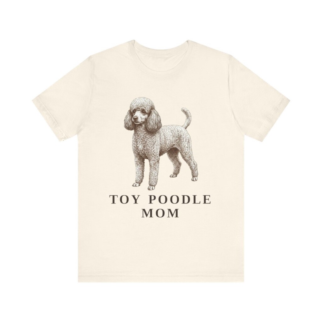 Toy Poodle Mom Shirt, Vintage Dog Sketch Tee, Dog Mom Gift