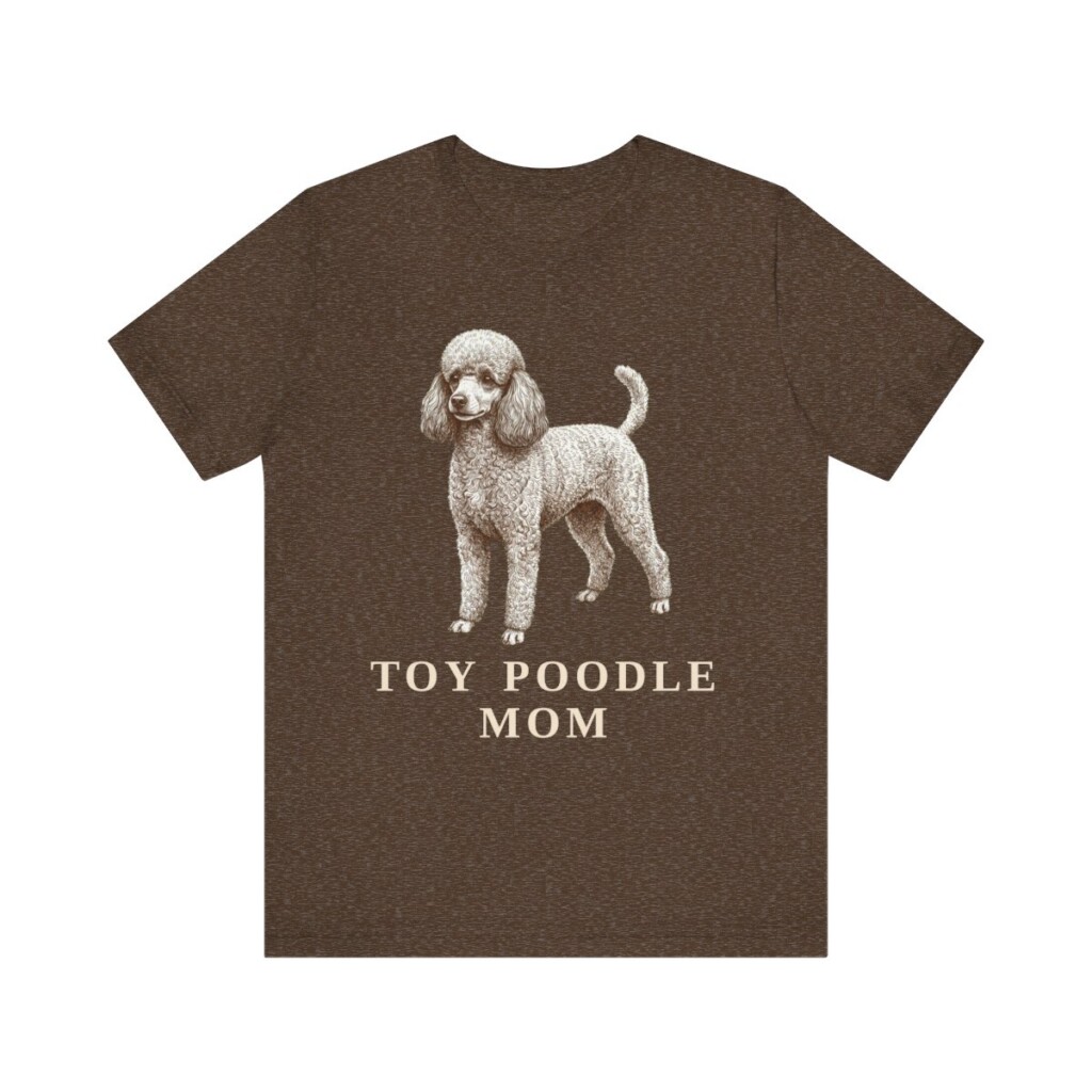 Toy Poodle Mom Shirt, Vintage Dog Sketch Tee, Dog Mom Gift