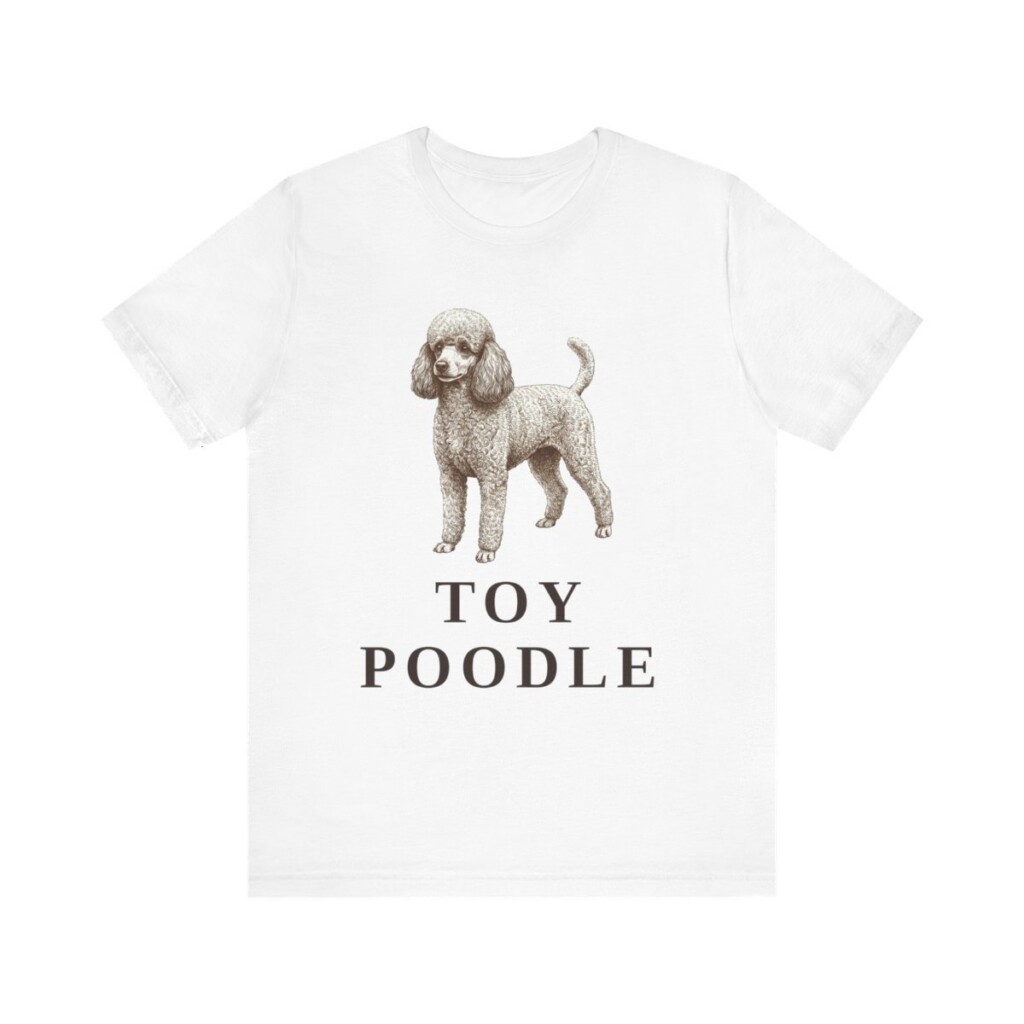 Toy Poodle Lover Shirt, Vintage Dog Sketch Tee, Dog Lover Gift