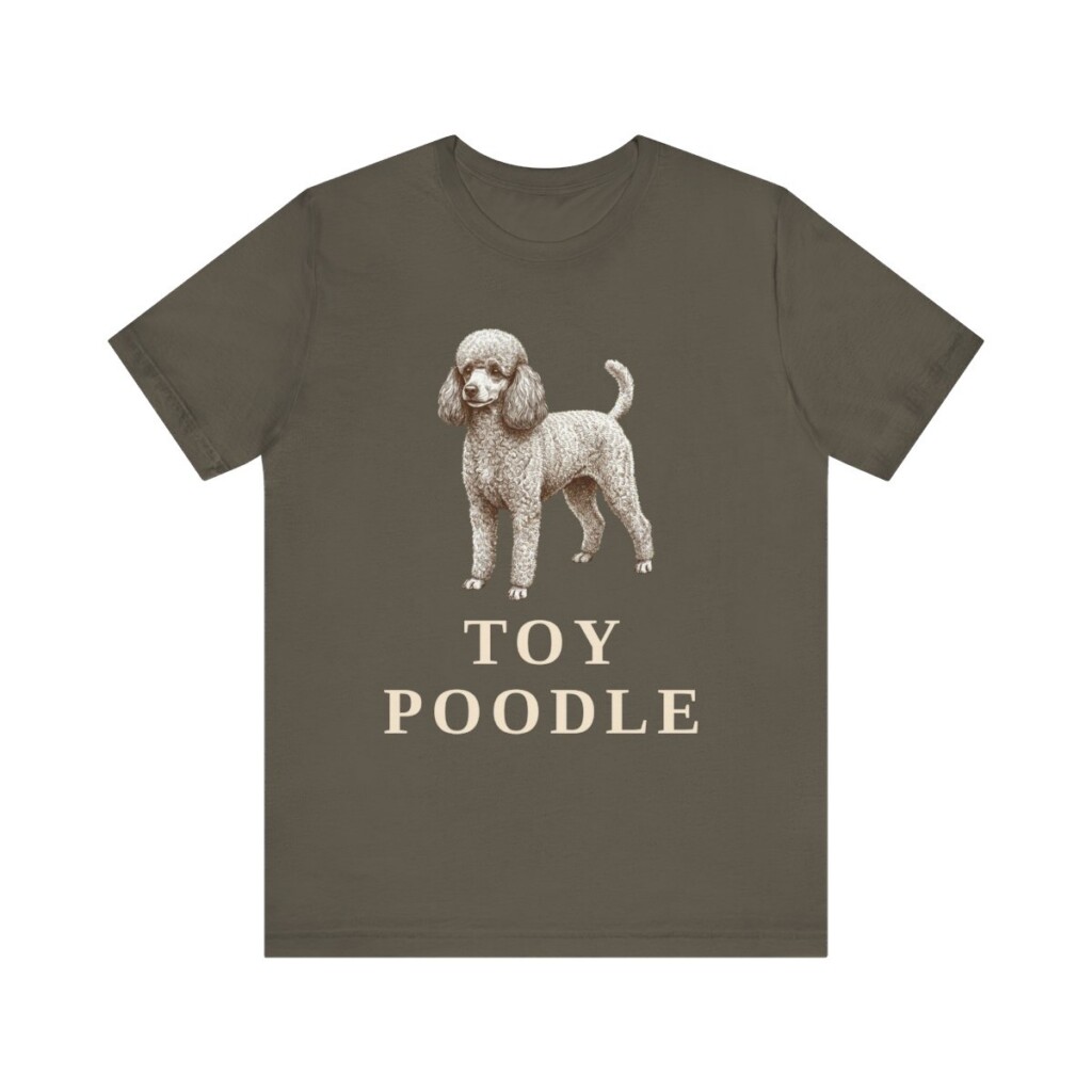 Toy Poodle Lover Shirt, Vintage Dog Sketch Tee, Dog Lover Gift