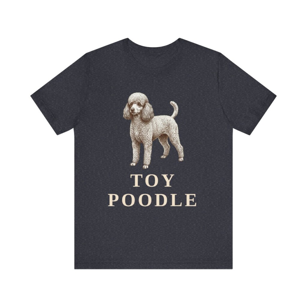 Toy Poodle Lover Shirt, Vintage Dog Sketch Tee, Dog Lover Gift