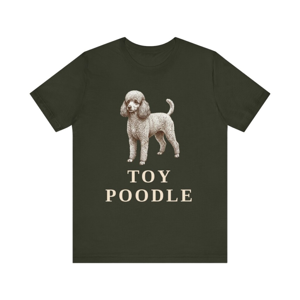 Toy Poodle Lover Shirt, Vintage Dog Sketch Tee, Dog Lover Gift