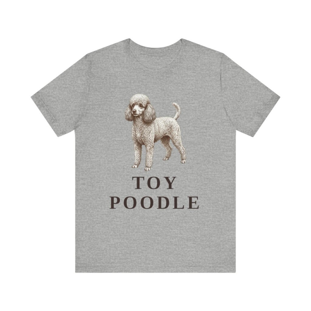 Toy Poodle Lover Shirt, Vintage Dog Sketch Tee, Dog Lover Gift