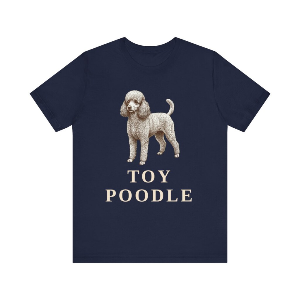 Toy Poodle Lover Shirt, Vintage Dog Sketch Tee, Dog Lover Gift