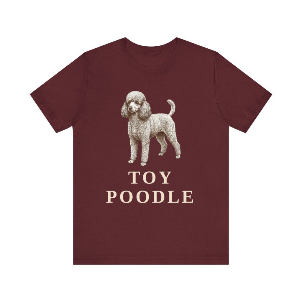 Toy Poodle Lover Shirt, Vintage Dog Sketch Tee, Dog Lover Gift