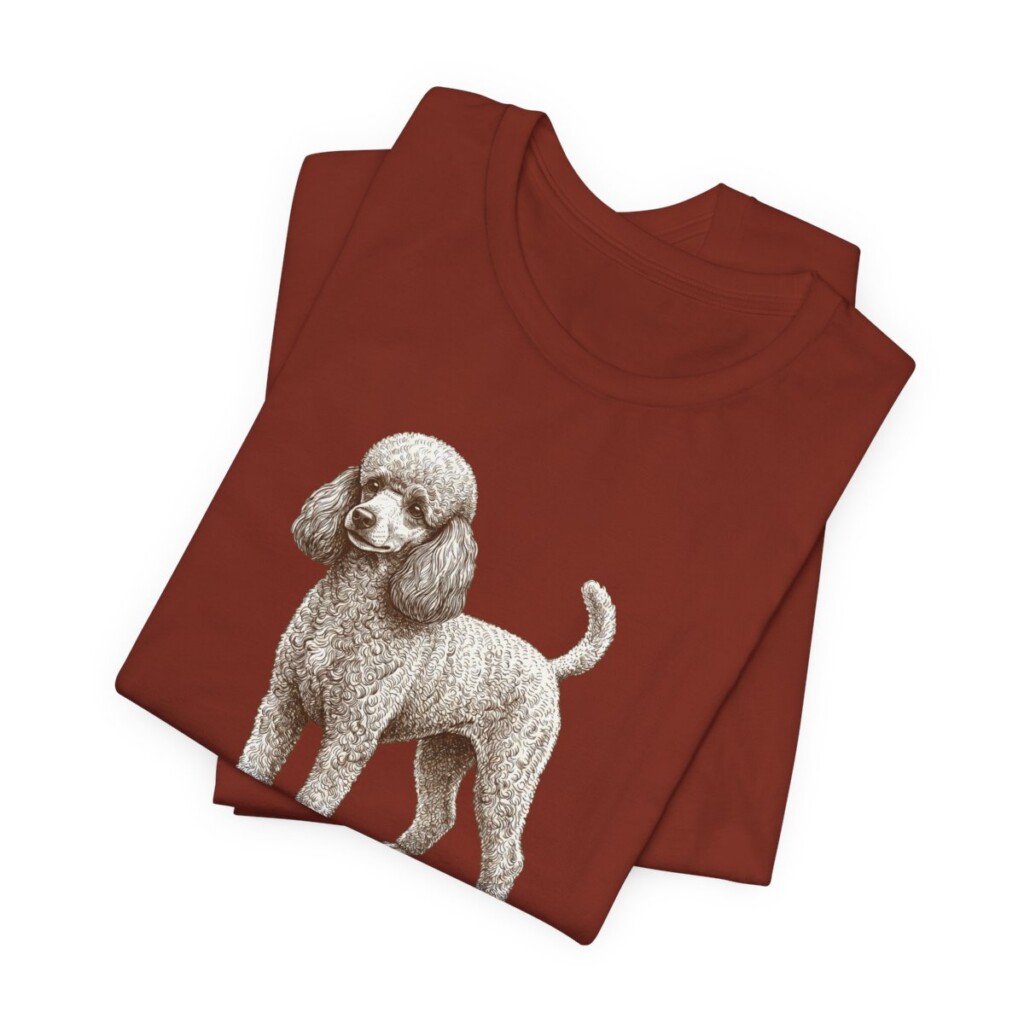 Toy Poodle Lover Shirt, Vintage Dog Sketch Tee, Dog Lover Gift