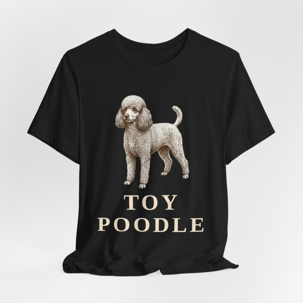 Toy Poodle Lover Shirt, Vintage Dog Sketch Tee, Dog Lover Gift