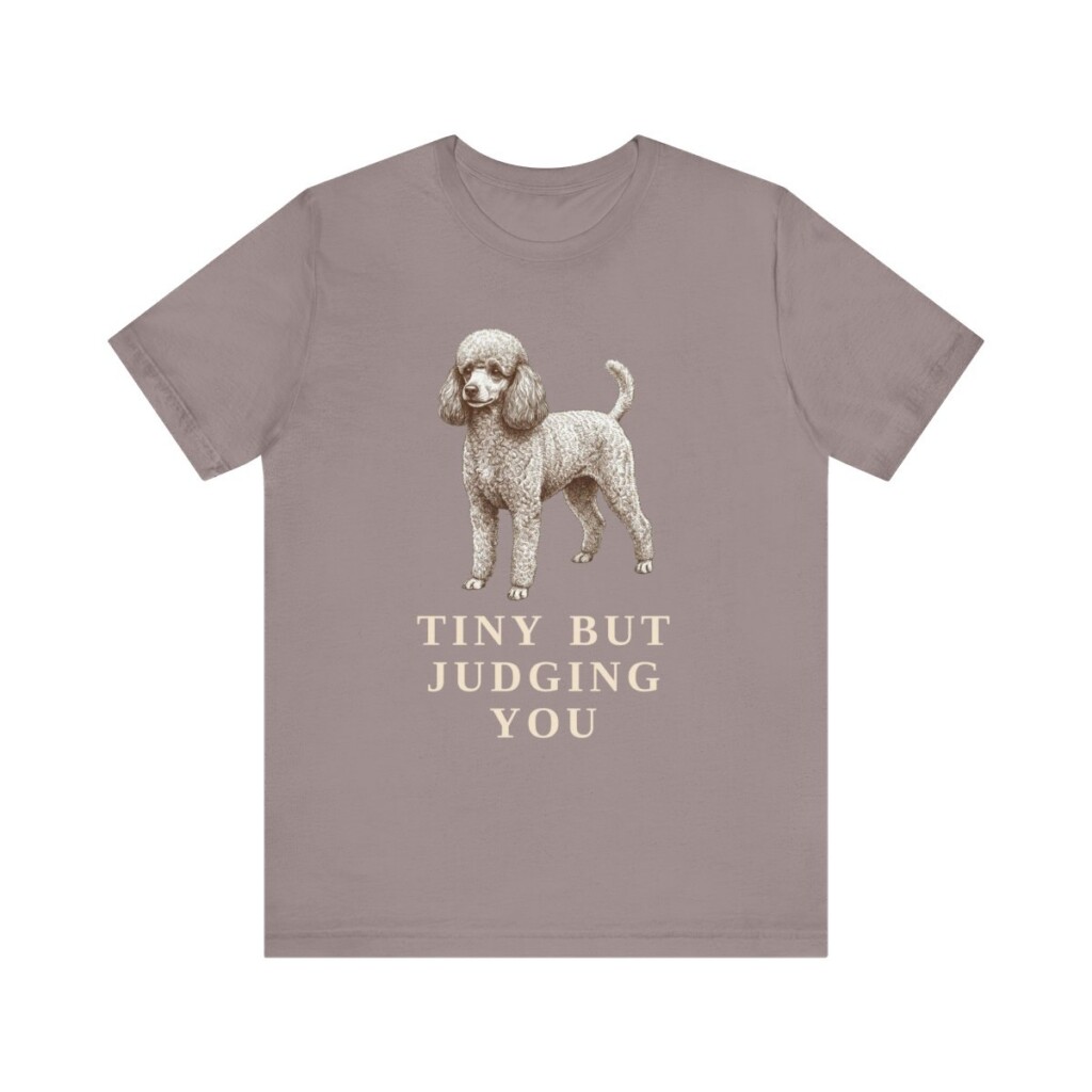 Toy Poodle Humor Shirt, Vintage Dog Sketch Tee, Dog Humor Gift