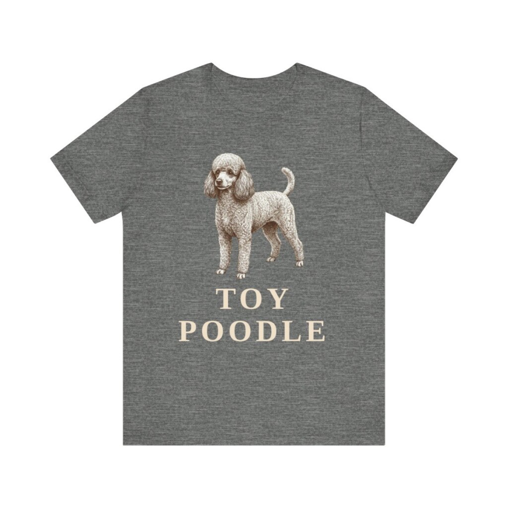 Toy Poodle Lover Shirt, Vintage Dog Sketch Tee, Dog Lover Gift