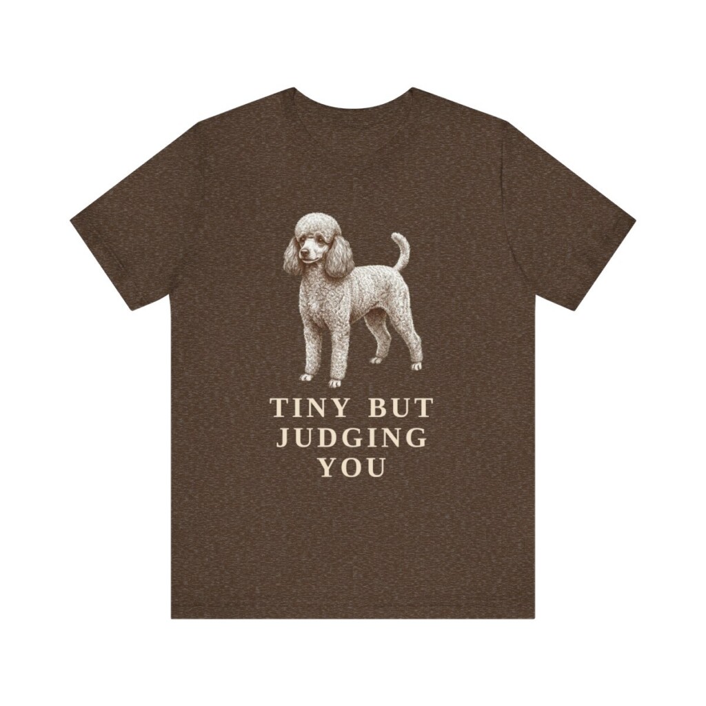 Toy Poodle Humor Shirt, Vintage Dog Sketch Tee, Dog Humor Gift