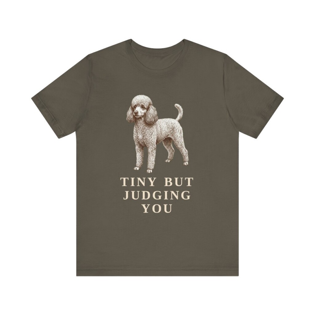 Toy Poodle Humor Shirt, Vintage Dog Sketch Tee, Dog Humor Gift